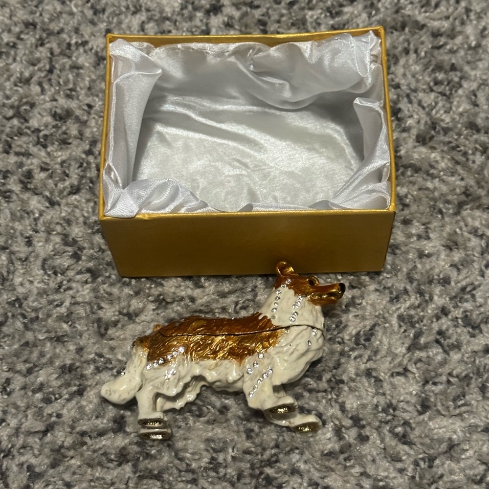 Trinket Box Shepard Dog New